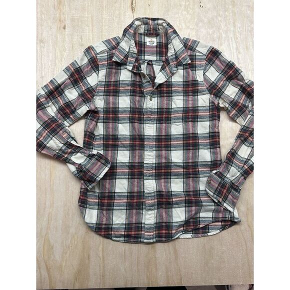 Marine Layer Flannel Shirt Medium M Plaid Oversized - Picture 1 of 5